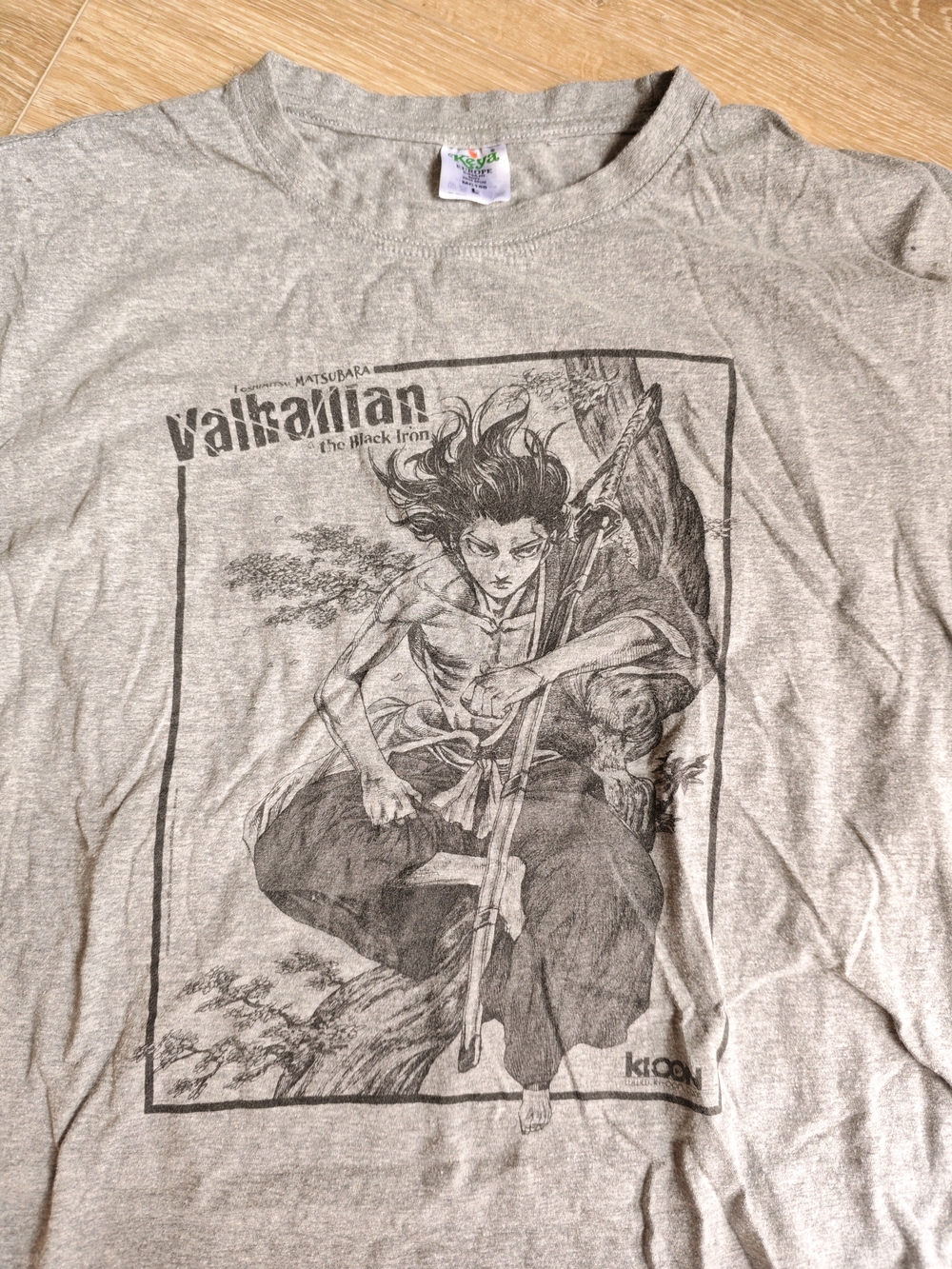Keya Europe Anime Valhallian: The Black Iron Grey Graphic Men's Tee